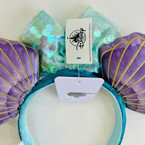NWT Disney The Little Mermaid Ariel Headband Ears - Picture 6 of 8